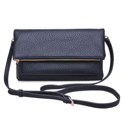 Urban Expressions: Fiona Style Clutch Leather 11773-UR  37920 Black